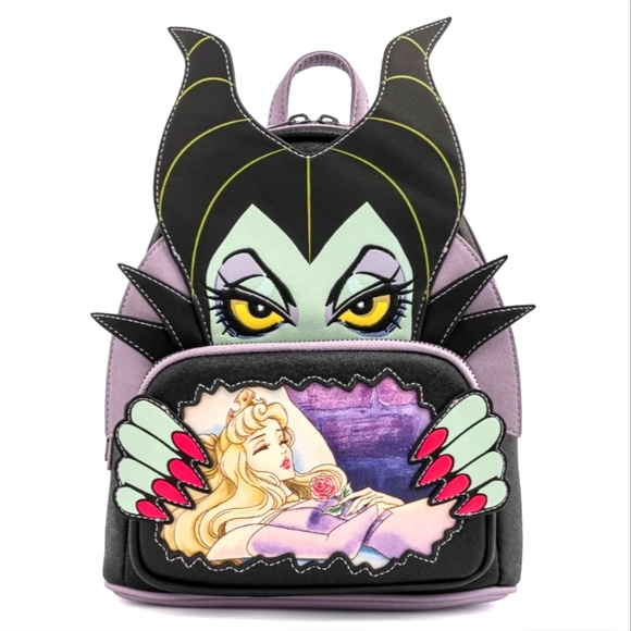 Loungefly Handbags - 🎉HP🎉Loungefly Disney Villains Sleeping Beauty/Maleficent Mini Backpack